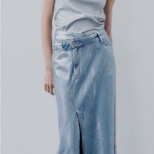 Chic Light Blue Denim Skirt